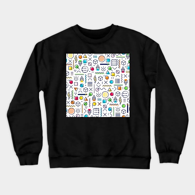 I love 80's. Crewneck Sweatshirt by melomania